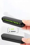Araç İçi Numaratör Numaralık Torpido Üstü Açılır Kapanır Telefon Numarası Bırakma