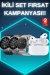 Aynalı Bluetooth Kulaklık Yeni Nesil Akıllı Saat Titreşimli Nabız Ölçer Spor Modları