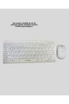 Beyaz Kablosuz Klavye Fare Seti Kablosuz Fare USB Alıcı PC Uyumlu
