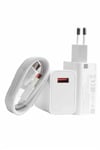 Beyaz Ultra Plus Hızlı Şarj Seti Şarj Adaptörü ve Kablosu 67W