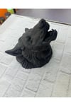BFS Dekoratif Asılabilir Siyah Ayı Başı 3D Duvar Heykeli 25x19 cm