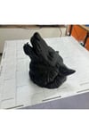 BFS Dekoratif Asılabilir Siyah Ayı Başı 3D Duvar Heykeli 25x19 cm