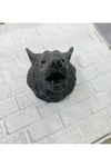 BFS Dekoratif Asılabilir Siyah Ayı Başı 3D Duvar Heykeli 25x19 cm