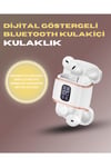 Bluetooth 5.3 Kulaklık – 4 Adet, Çift Kulaklıklı, Dijital Göstergeli, ANC + ENC