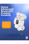 Bluetooth 5.3 Kulaklık – Kulakiçi, ANC+ENC, 4 Adet Set, Dijital Göstergeli