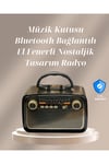 Bluetooth Bağlantılı Taşınabilir Hoparlör – FM/AM Radyo Özellikli, Şarj Edilebilir Batarya