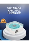 Bluetooth Hoparlör – 3-ü-1 Saatli Gece Lambası ve Vintage Tasarım