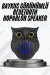 Bluetooth Hoparlör TWS Kablosuz RGB Işıklı Dekoratif Taşınabilir Baykuş
