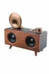 Bluetooth Nostalji Speaker Radyo Gramofon Ahşap Renk Vintage - MKR7147-7559