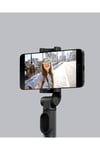 Bluetooth Selfie Çubuğu – 360° Dönebilen Başlık, Kablosuz Bağlantı