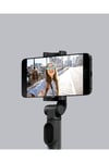 Bluetooth Selfie Çubuğu – 360° Dönebilen Başlık, Kablosuz Bağlantı