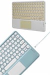 Bluetooth Touchpad Klavye Ultra İnce Taşınabilir Q Klavye