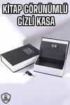 Büyük Boy Anahtarlı Kitap Görünümlü Gizli Kasa Çelik Kasa Altın Kasası