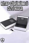Büyük Boy Anahtarlı Kitap Görünümlü Gizli Kasa Çelik Kasa Altın Kasası