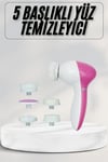 Cilt Temizleme ve Masaj Aleti 5 Başlıklı Akne ve Önleyici