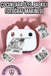 Çocuk Fotoğraf Makinesi Dijital HD Video Rulo Kağıt Baskılı Yazıcı