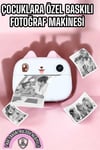Çocuk Fotoğraf Makinesi Dijital HD Video Rulo Kağıt Baskılı Yazıcı