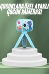 Çocuklara Özel Ayaklı Mini Fotoğraf Makinesi Dijital LCD Ekran