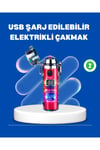Çok Fonksiyonlu Şarjlı LED Fenerli USB Çakmak