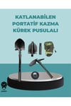 Çok İşlevli Bahçe ve Kamp Aleti – Pusulalı ve Kaymaz Saplı