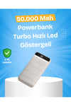 Çoklu Cihaz Uyumlu LED Ekranlı 50000 mAh Powerbank