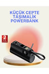 Dahili Konektörlü 20W Hızlı Şarj Mini Taşınabilir Powerbank