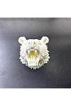 Dekoratif Beyaz Ayı Duvar Heykeli Asılabilir Hediyelik 25x19 cm - najmaddin9483-1561