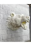 Dekoratif Beyaz Ayı Duvar Heykeli Asılabilir Hediyelik 25x19 cm - najmaddin9483-1561