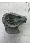 Dekoratif Ejderha Heykeli Özel Tasarım Mitolojik Figür 22x17 cm