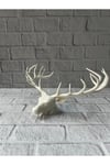 Dekoratif Geyik Başı Heykel 25 cm Modern Minimal Tasarım