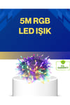 Dekoratif Peri Led 5 m 50 Ampullü Şeffaf Kablo Aydınlatma