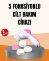 Derin Temizleme ve Masaj İçin 5 Başlıklı Yüz Cilt Bakım Aleti