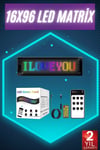 Digital Araba Yazısı Ekran Matrix En Büyük Boy 16X96 Matrix Led Panel