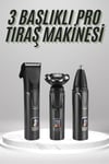 Dijital Göstergeli 3 Başlıklı Tıraş Makinesi Islak Kuru Lazer Öncesi Günlük