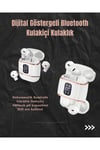 Dijital Göstergeli Bluetooth Kulakiçi Kulaklık – 4’lü Paket, Gürültü Engellemeli