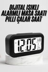 Dijital Masa Saati Termometre Takvim Led Ekran Pilli Ev Ofis Masası