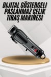 Dijital Profesyonel Kablosuz Saç Sakal Tıraş Makinası Sessiz Paslanmaz Çelik