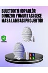 Dinozor Yumurtası Galaksi Projektör Gece Lambası 4'ü 1 Arada – Bluetooth Hoparlörlü