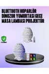 Dinozor Yumurtası Galaksi Projektör Gece Lambası 4'ü 1 Arada – Bluetooth Hoparlörlü