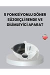 Döner Mekanizmalı 5’i 1 Arada Süzgeçli Rende Sebze Meyve Doğrama Cihazı