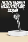 Duş Başlığı Profesyonel Masaj Başlıklı 3 Modlu Yeni Nesil Masaj Uçlu Su Tasarruflu
