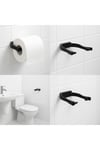 Duvara Monte Siyah Peçetelik Minimal Banyo Aksesuarı