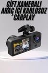 DVR Araç İçi Kamera Hareket Algılayabilen 1080P CarPlay Video Kaydedici Uyumlu