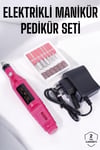 Elektrikli Manikür Pedikür Törpü Seti Protez Tırnak Nasır Temizleyici