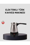 Elektrikli Türk Kahvesi Cezvesi 800W Kablosuz Döner Tabanlı