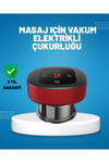 Elektrikli Vakumlu Çukurluk Masaj Aleti Isıtmalı ve Kırmızı Işıklı Terapi Seti