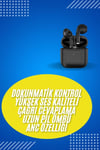 En Çok Tercih Edilen Bluetooth Kulaklık Mikrofonlu Silikonsuz Dokunmatik Kontrol