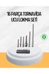 Ergonomik 16 Parça Bits Tornavida Uç ve Adaptör Seti