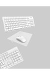 Ergonomik Kablosuz Klavye Mouse Takımı - Tam Boy, Sessiz ve Güvenilir