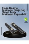 Ergonomik Tasarımlı, 3 Taraklı Profesyonel Şarjlı Saç Sakal Tıraş Makinesi